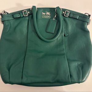 Coach Madison Lindsey Leather Convertible Satchel Handbag